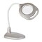 OttLite 2-in-1 LED Magnifier Floor and Table Lamp - Silver